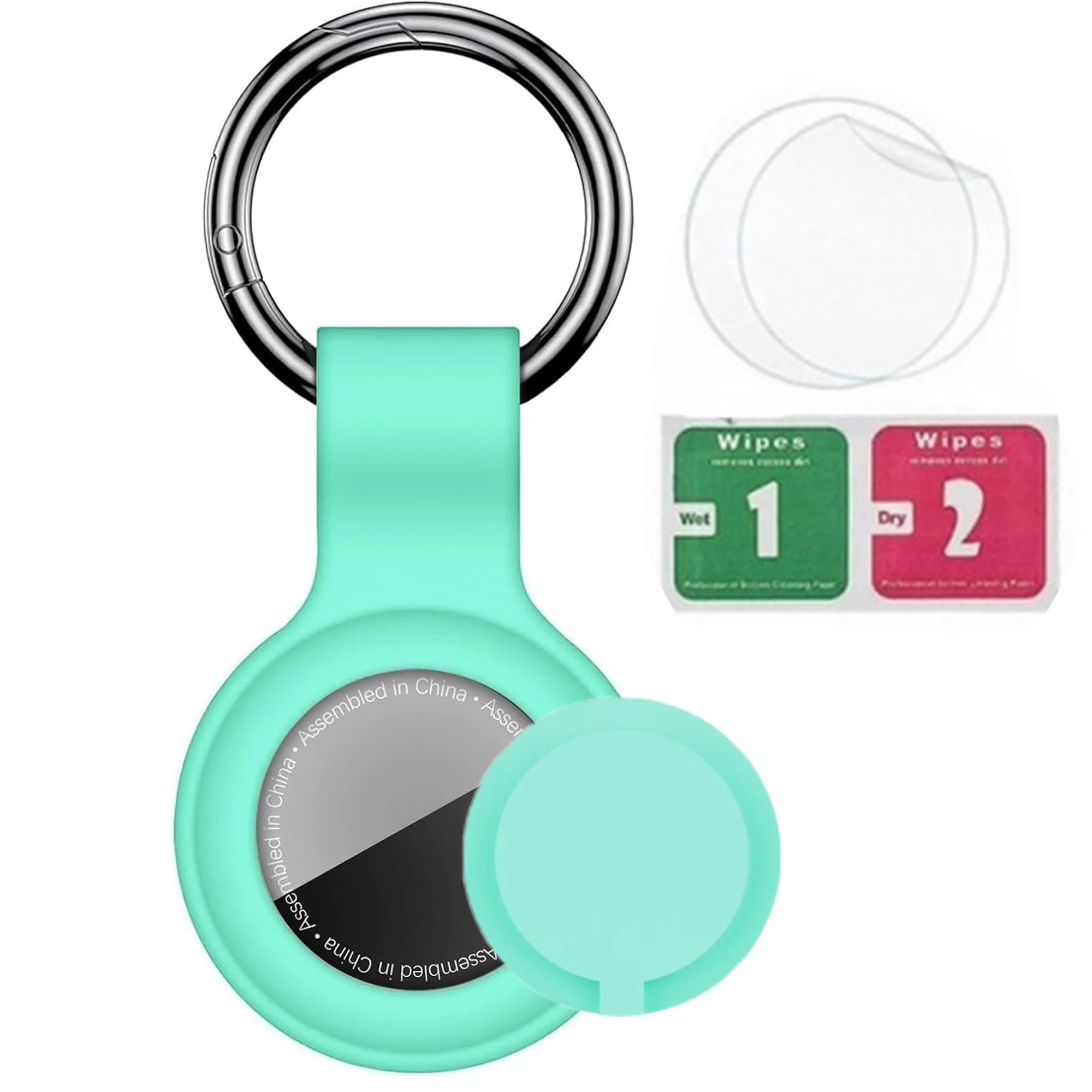 8/4/2 Pack Airtag Keychain Waterproof,Air Tag Holder Case Compatible with AirTag Case for Dog Cat Collar Tracker Key Ring