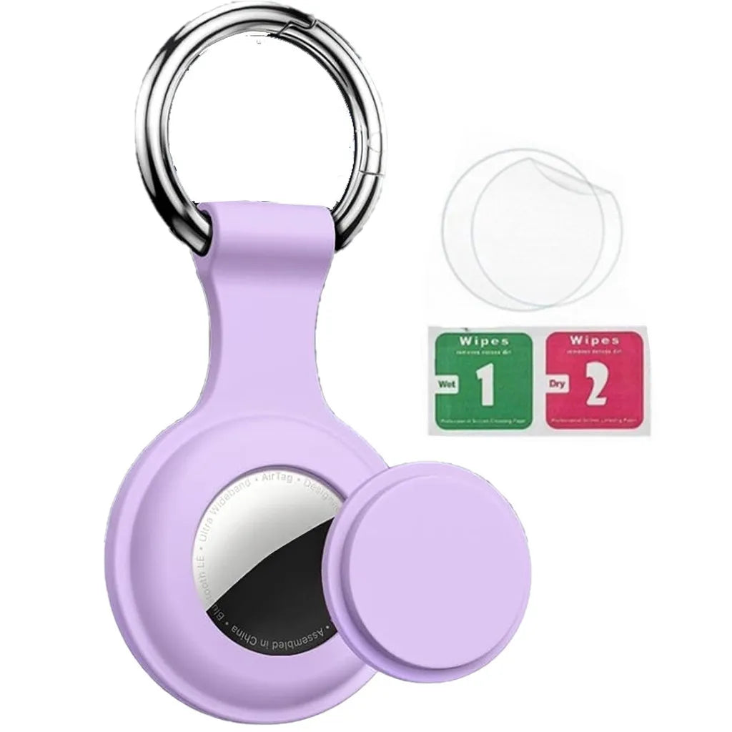 8/4/2 Pack Airtag Keychain Waterproof,Air Tag Holder Case Compatible with AirTag Case for Dog Cat Collar Tracker Key Ring