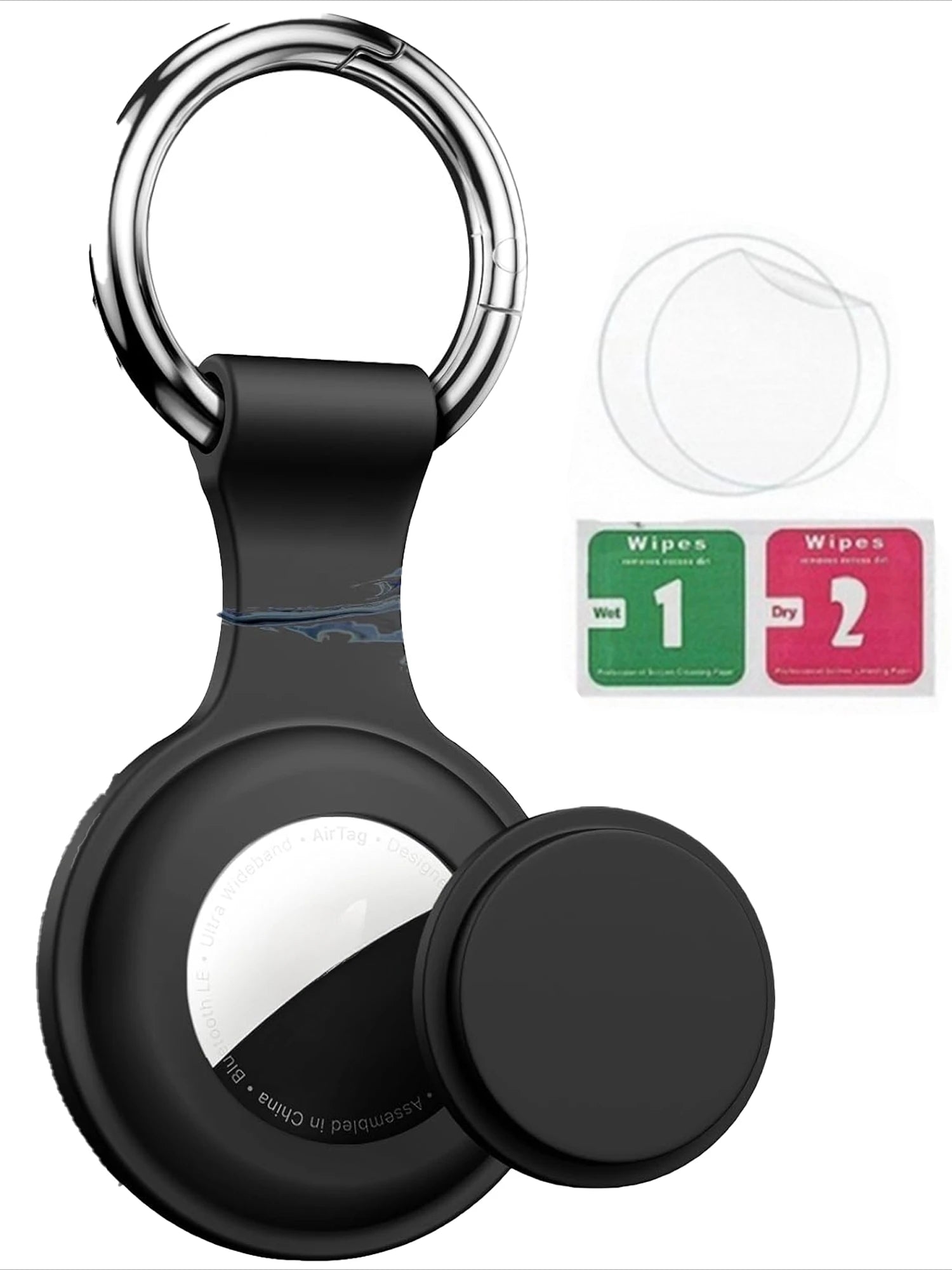 8/4/2 Pack Airtag Keychain Waterproof,Air Tag Holder Case Compatible with AirTag Case for Dog Cat Collar Tracker Key Ring