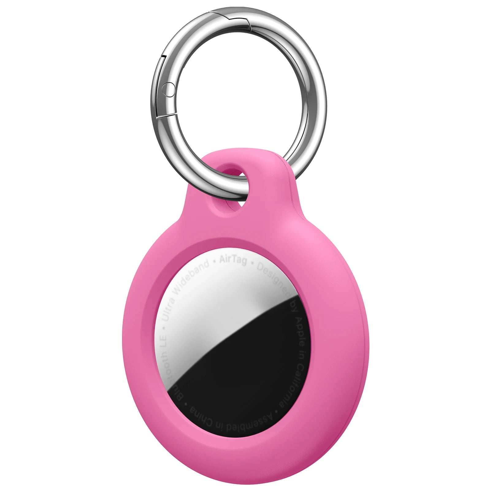 Case for Apple Air tag Holder with Keychain Protective Shell Tracker Accessories Hard PC AntiDrop Airtags Key Chain Air tag Case