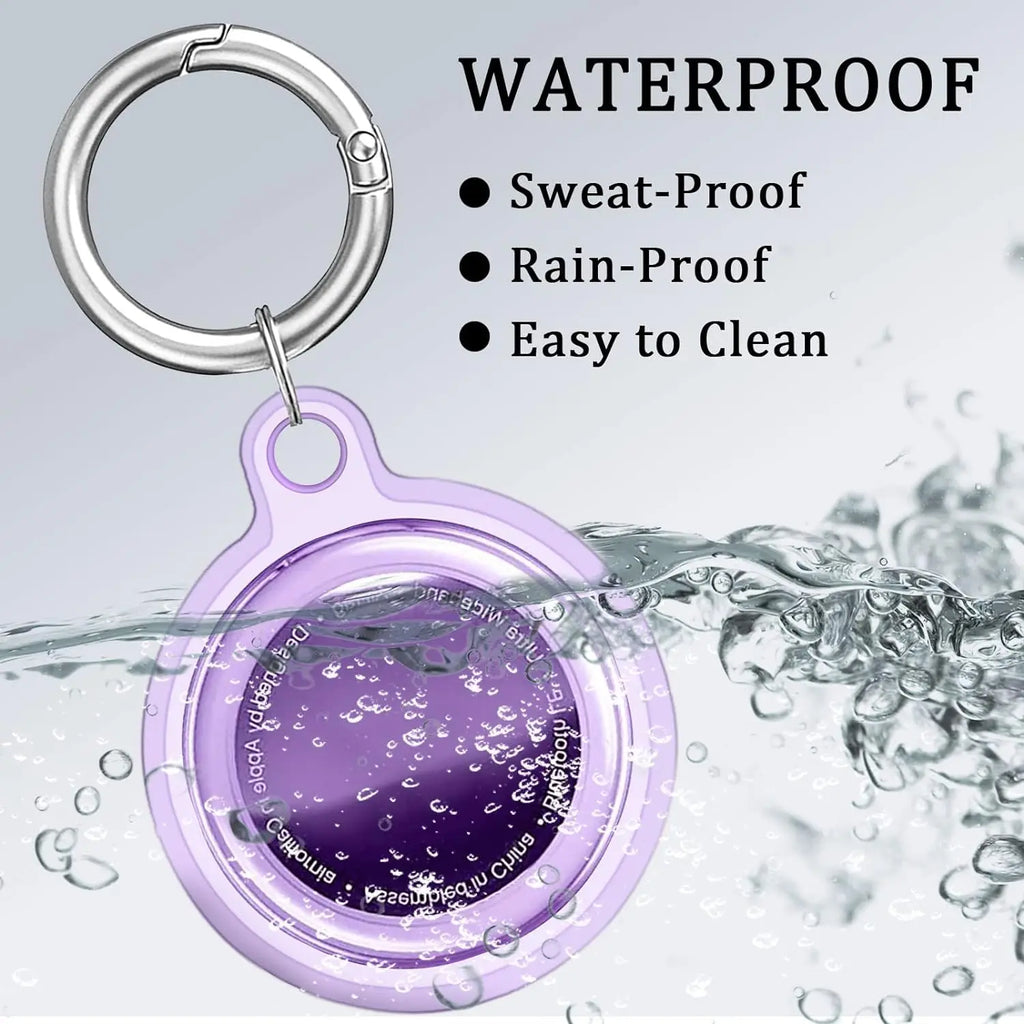 8/4/2 Pack Airtag Keychain Waterproof,Air Tag Holder Case Compatible with AirTag Case for Dog Cat Collar Tracker Key Ring