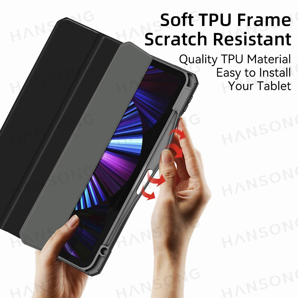 Case For iPad Air 11 in M2 M3 Pro 13/11 M4 Cover for iPad 10th 11th(A16) 10.9 Air 4/5 7/8/9th 10.2 9.7 Mini 6 7 Case
