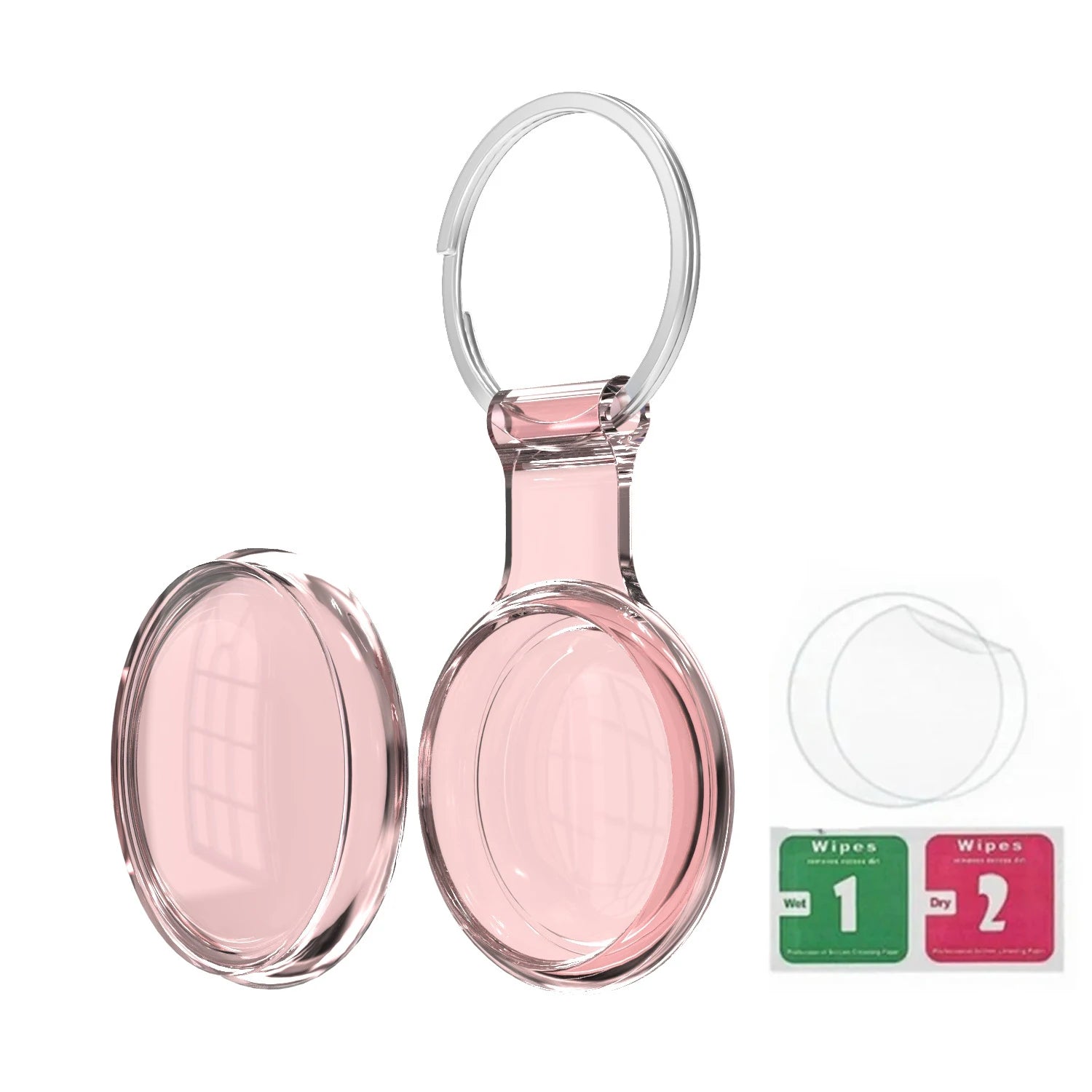 8/4/2 Pack Airtag Keychain Waterproof,Air Tag Holder Case Compatible with AirTag Case for Dog Cat Collar Tracker Key Ring