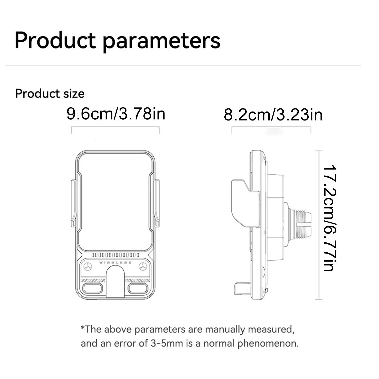 Wireless Car Phone Charger 15W Fast Charging Air Vent Cradles Auto Clamping Phone Holders for Music Control Video Streaming