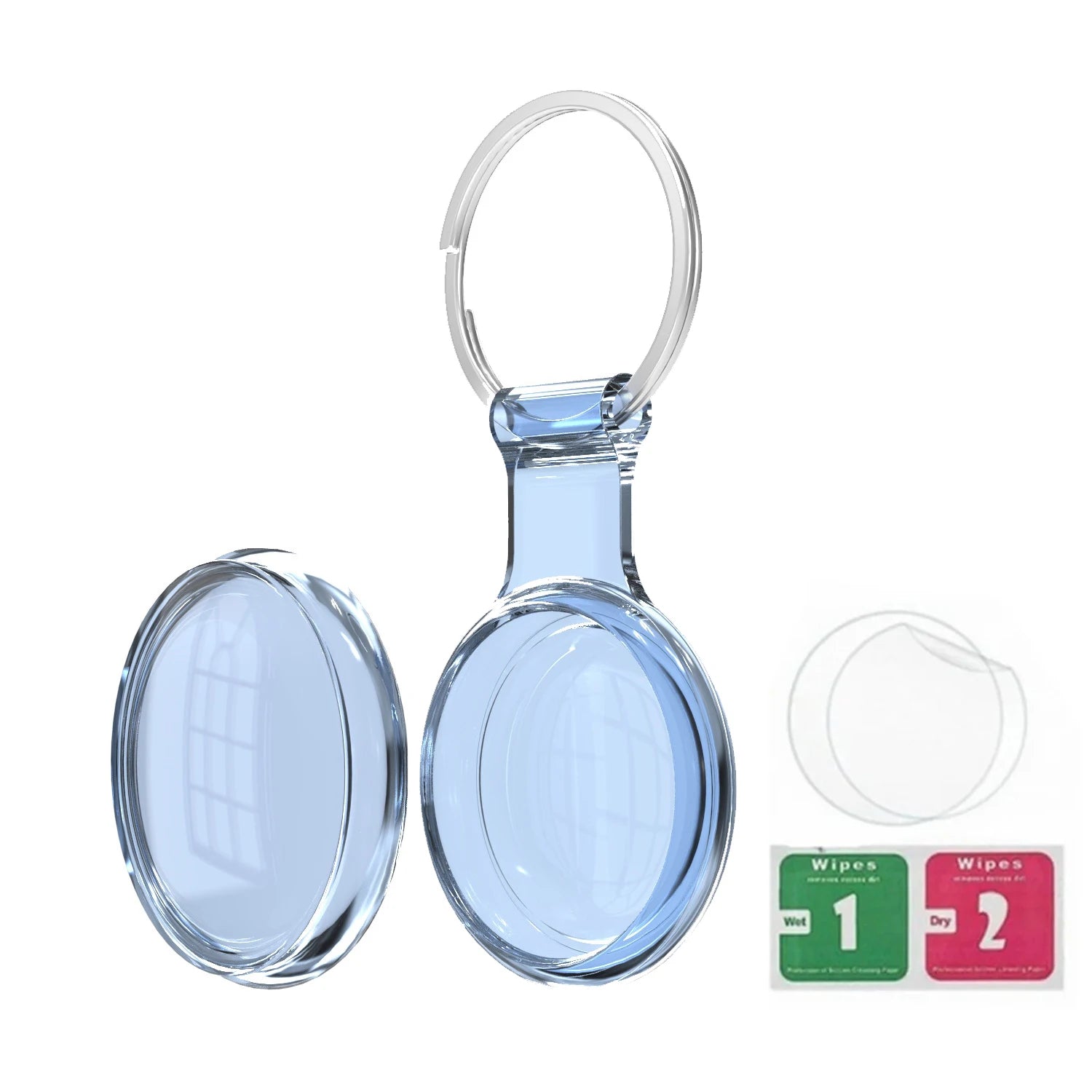 8/4/2 Pack Airtag Keychain Waterproof,Air Tag Holder Case Compatible with AirTag Case for Dog Cat Collar Tracker Key Ring