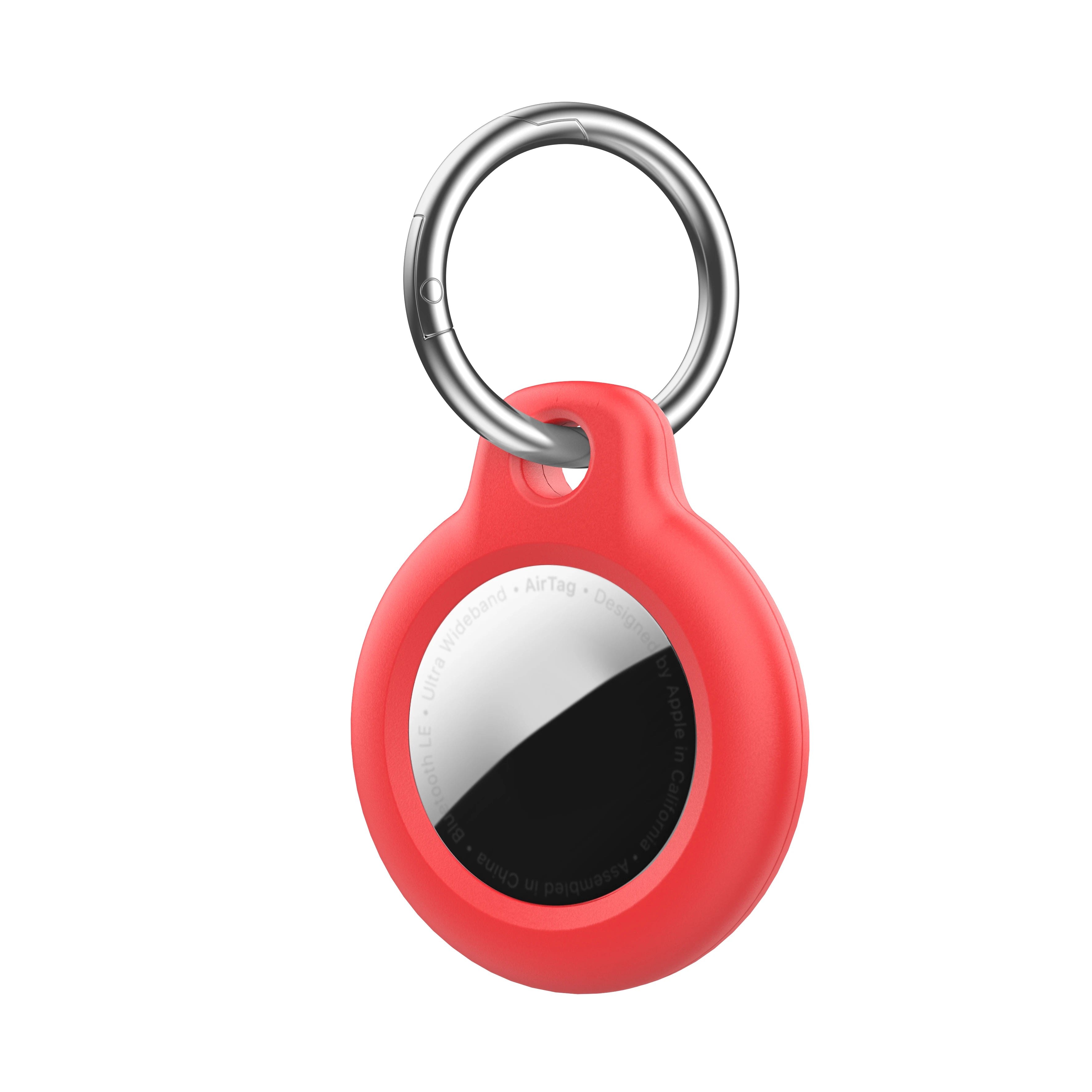 Case for Apple Air tag Holder with Keychain Protective Shell Tracker Accessories Hard PC AntiDrop Airtags Key Chain Air tag Case