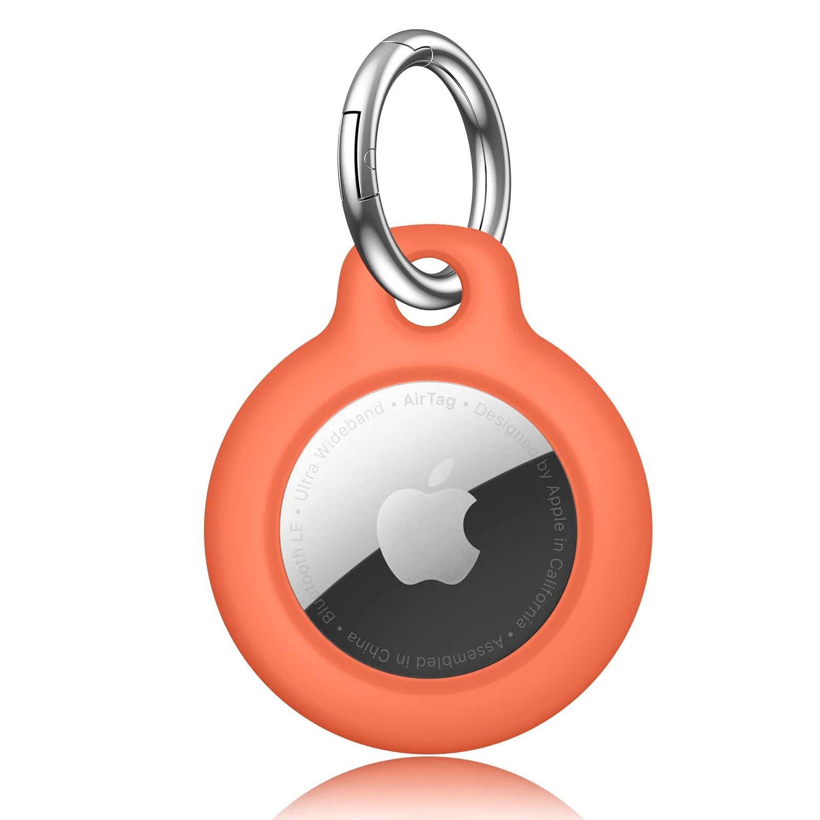 Case for Apple Air tag Holder with Keychain Protective Shell Tracker Accessories Hard PC AntiDrop Airtags Key Chain Air tag Case