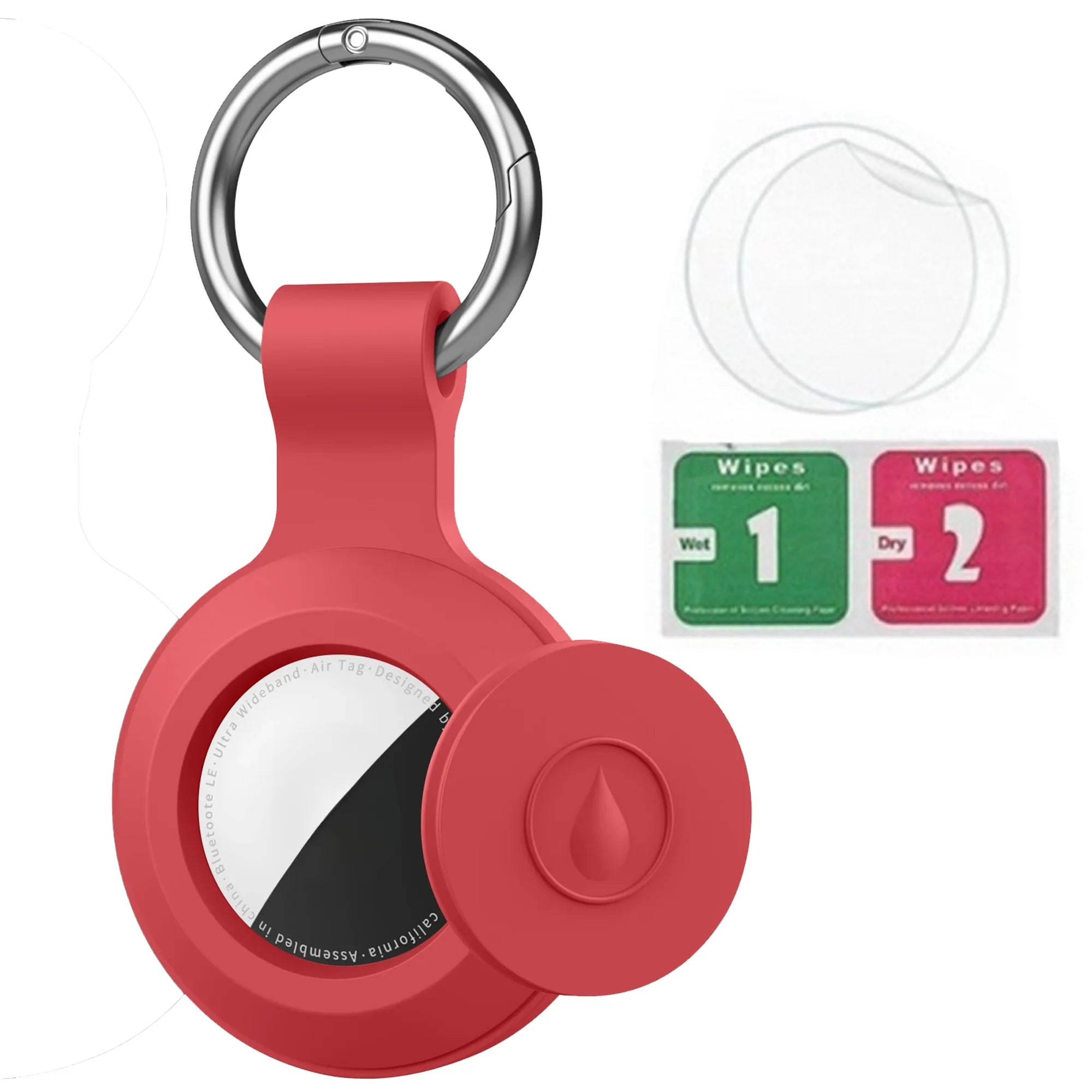 8/4/2 Pack Airtag Keychain Waterproof,Air Tag Holder Case Compatible with AirTag Case for Dog Cat Collar Tracker Key Ring