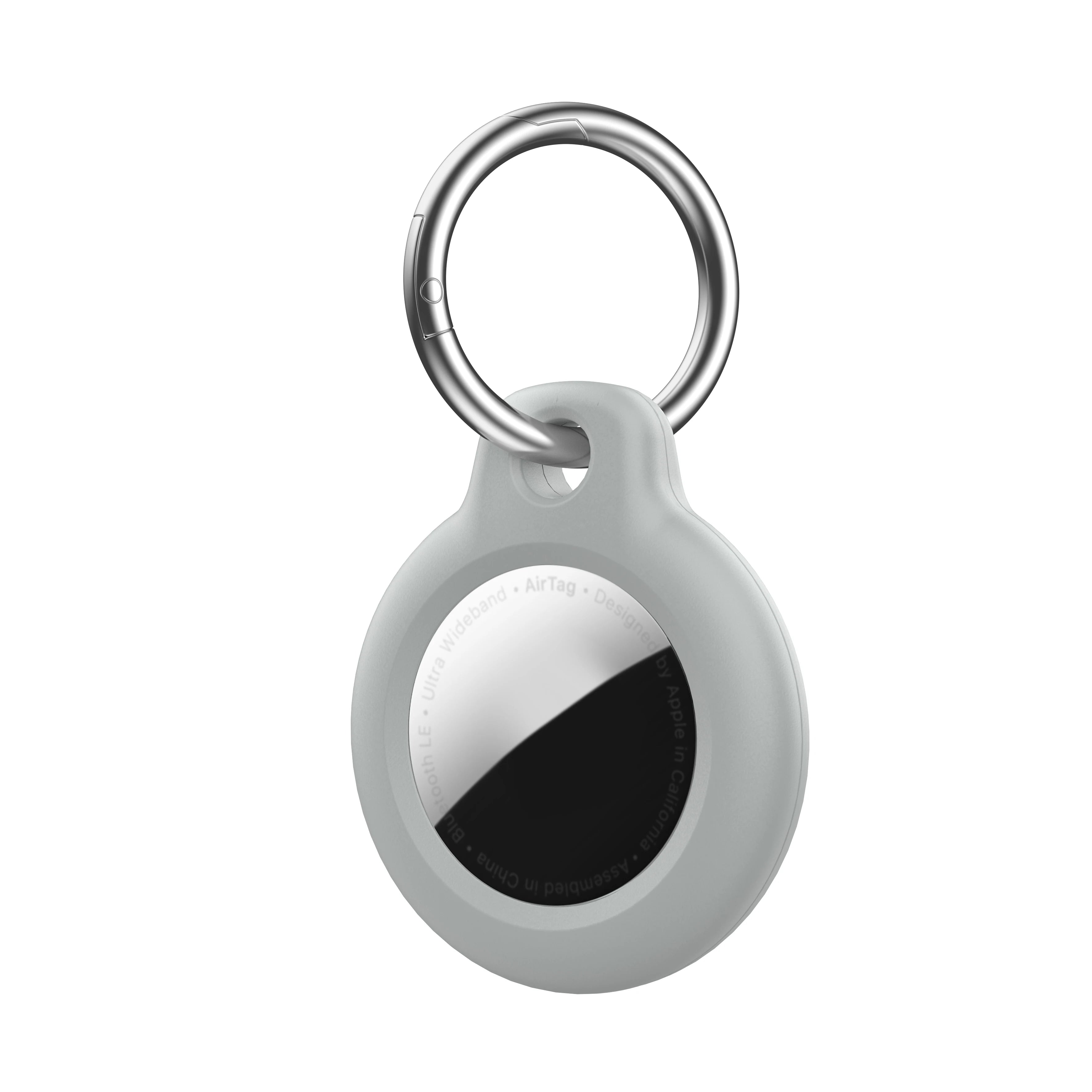 Case for Apple Air tag Holder with Keychain Protective Shell Tracker Accessories Hard PC AntiDrop Airtags Key Chain Air tag Case