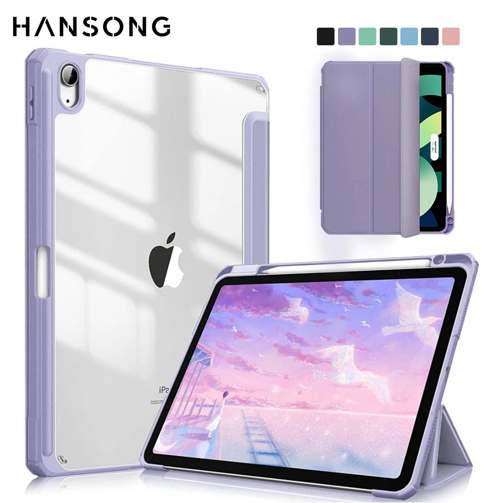 Case For iPad Air 11 in M2 M3 Pro 13/11 M4 Cover for iPad 10th 11th(A16) 10.9 Air 4/5 7/8/9th 10.2 9.7 Mini 6 7 Case