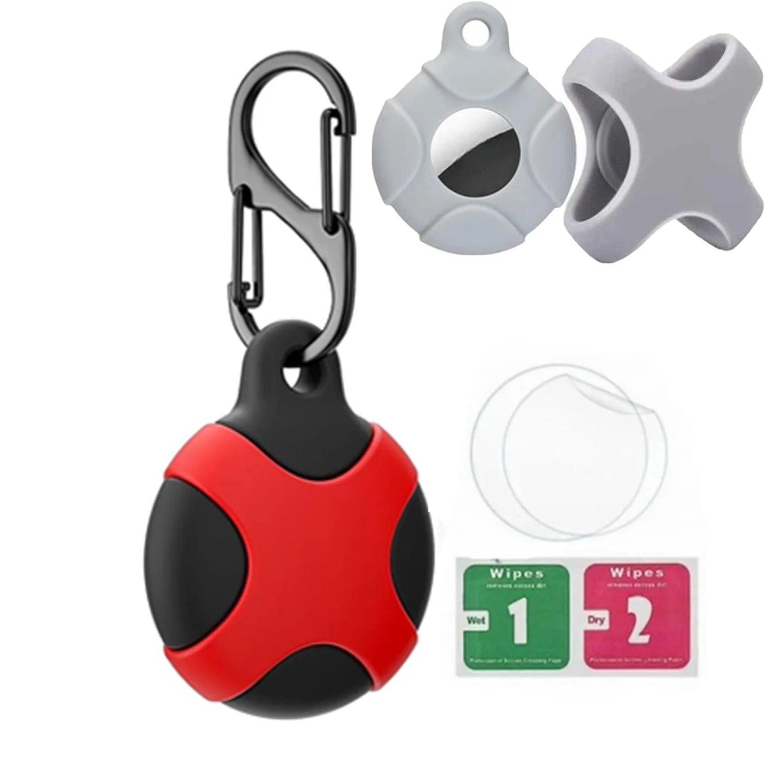 8/4/2 Pack Airtag Keychain Waterproof,Air Tag Holder Case Compatible with AirTag Case for Dog Cat Collar Tracker Key Ring