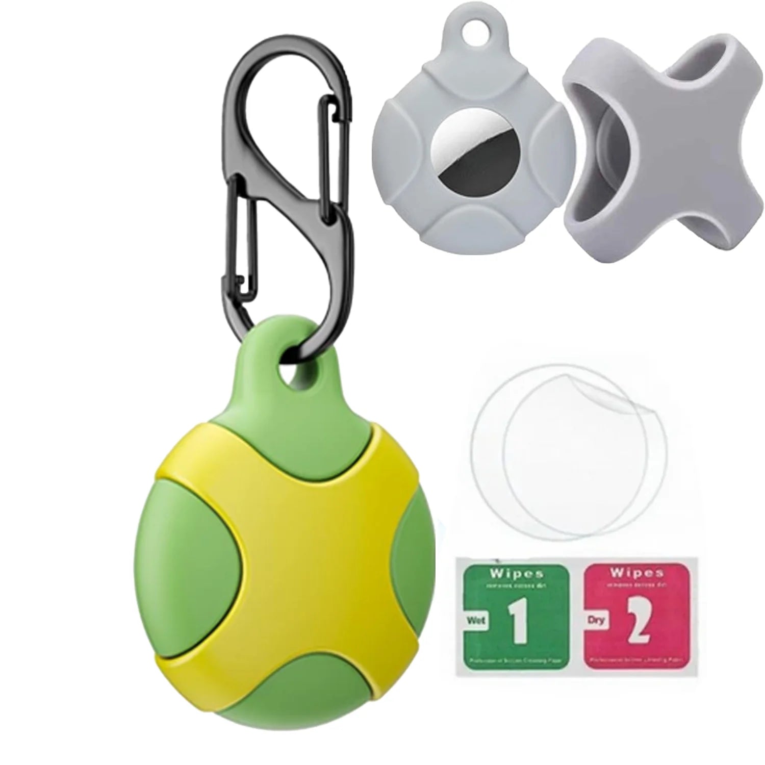 8/4/2 Pack Airtag Keychain Waterproof,Air Tag Holder Case Compatible with AirTag Case for Dog Cat Collar Tracker Key Ring