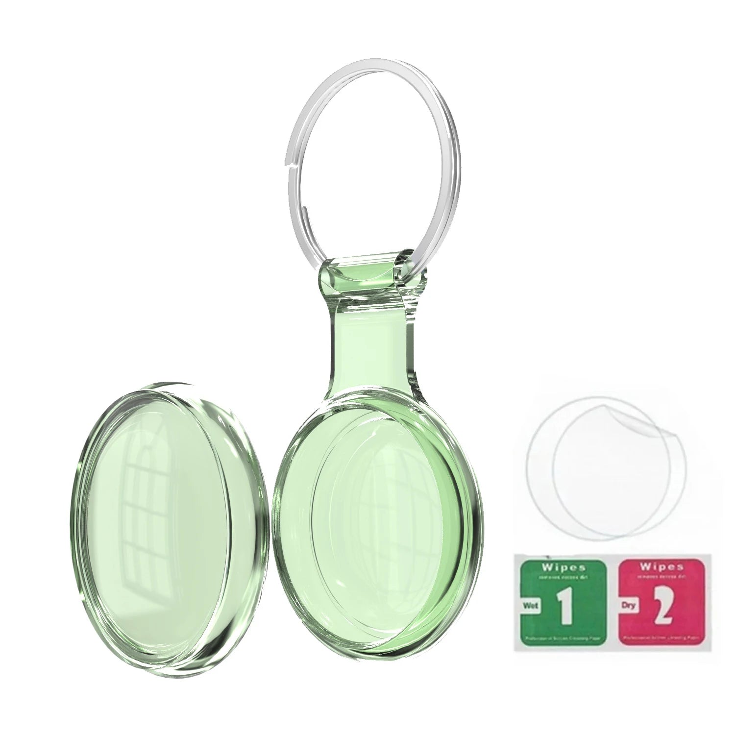 8/4/2 Pack Airtag Keychain Waterproof,Air Tag Holder Case Compatible with AirTag Case for Dog Cat Collar Tracker Key Ring