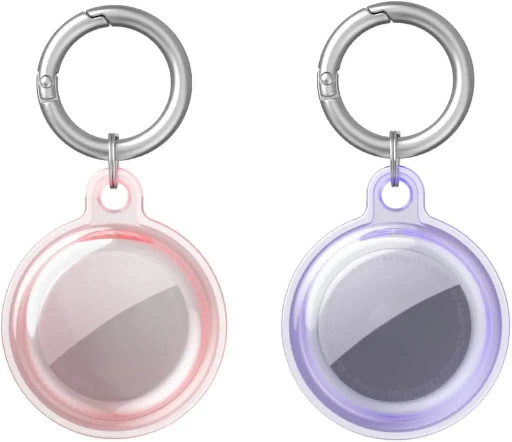 8/4/2 Pack Airtag Keychain Waterproof,Air Tag Holder Case Compatible with AirTag Case for Dog Cat Collar Tracker Key Ring
