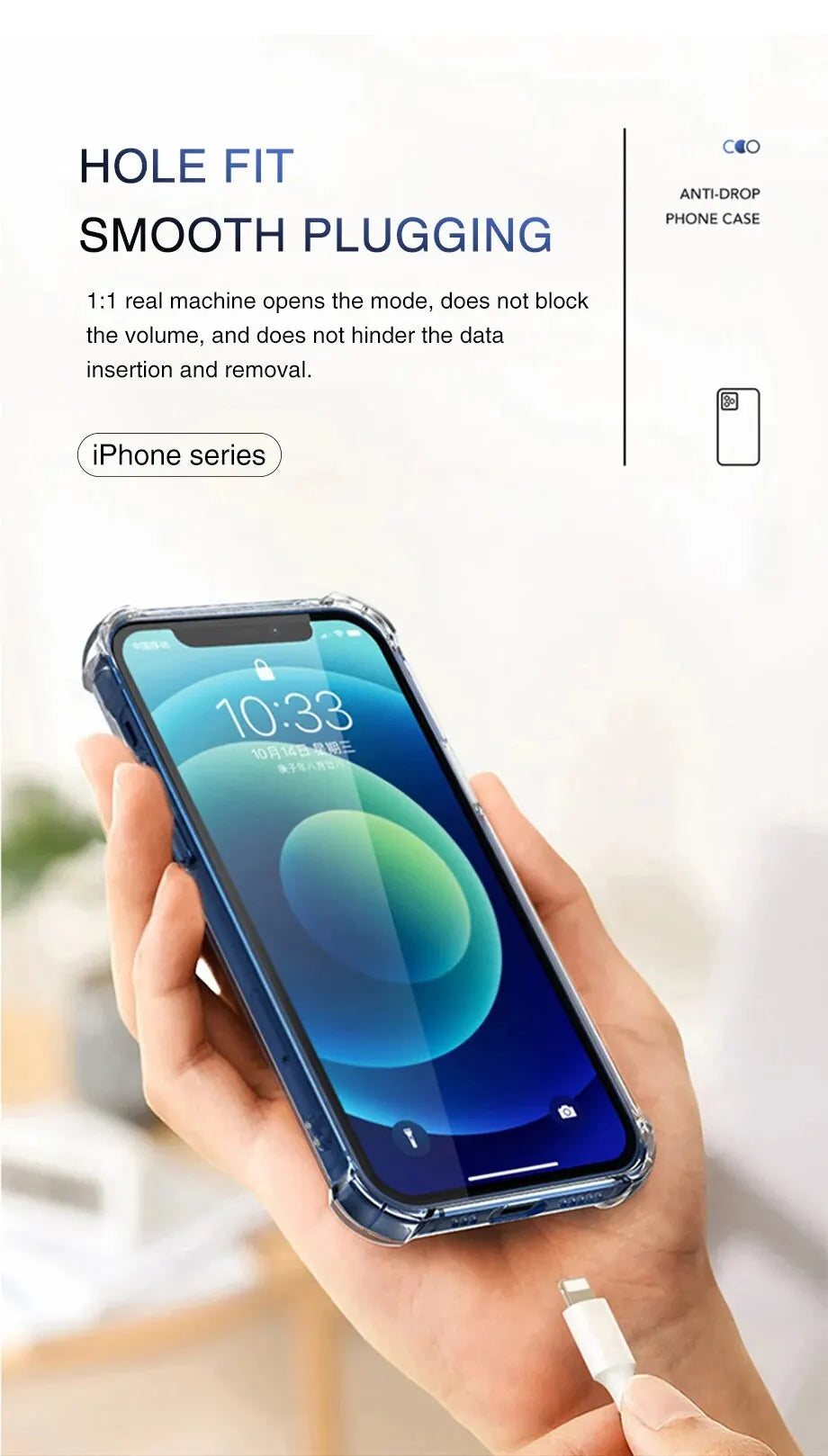 Thick Shockproof Silicone Clear Phone Case For iPhone 15 14 Plus 13 12 11 15 Pro Max Lens Protection Case Soft Bumper Back Cover