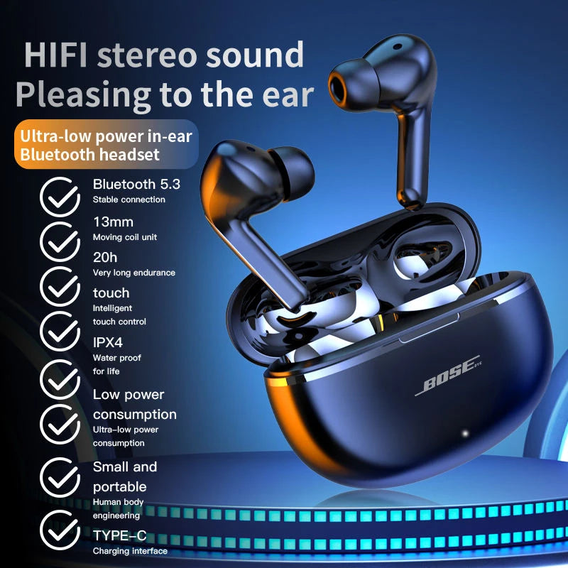 Original For Bose Air 7 Bluetooth Earphones TWS Touch Control HiFi Wireless Headphone Waterproof Game Motion With Mic Earbuds