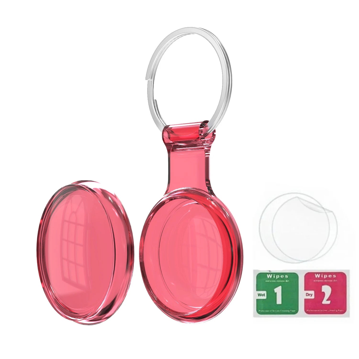 8/4/2 Pack Airtag Keychain Waterproof,Air Tag Holder Case Compatible with AirTag Case for Dog Cat Collar Tracker Key Ring