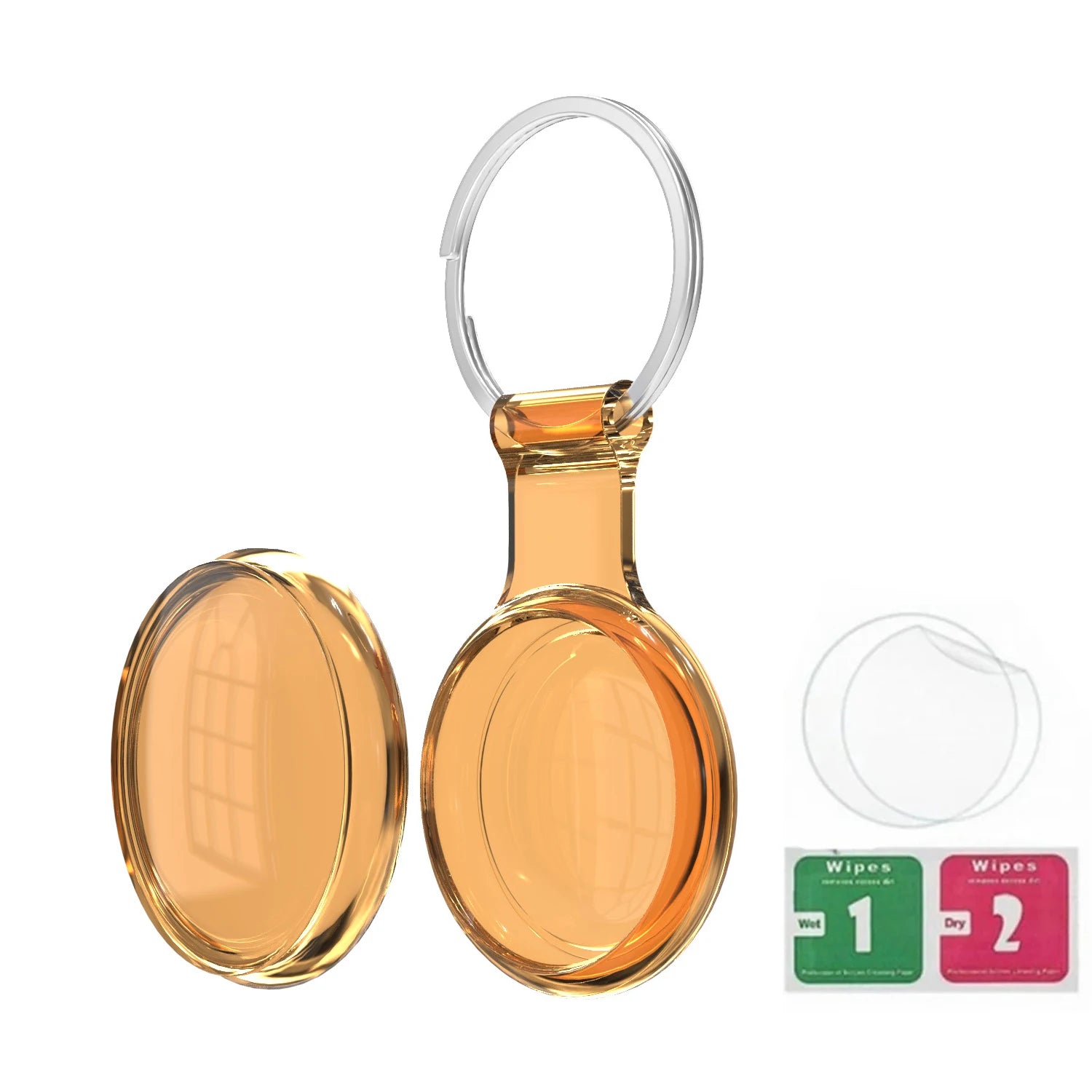8/4/2 Pack Airtag Keychain Waterproof,Air Tag Holder Case Compatible with AirTag Case for Dog Cat Collar Tracker Key Ring