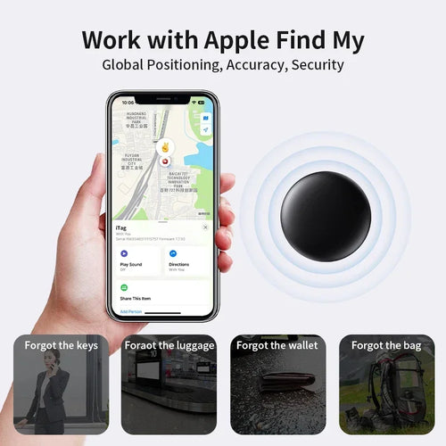 4/3/2/1 Pack Anti-lose Tracker for Apple Airtag Replacemen via Find My Bluetooth GPS Tracker For Luggage IOS MFi Key Finder