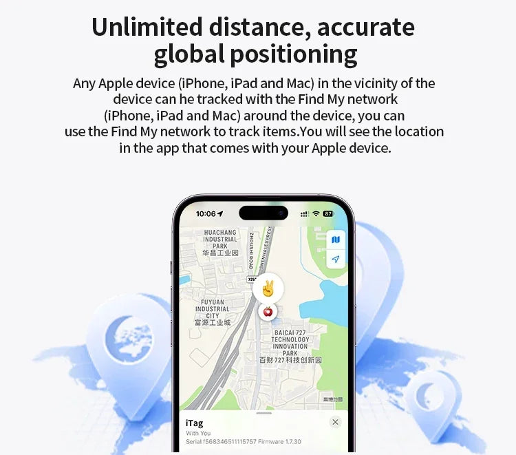 4/3/2/1 Pack Anti-lose Tracker for Apple Airtag Replacemen via Find My Bluetooth GPS Tracker For Luggage IOS MFi Key Finder
